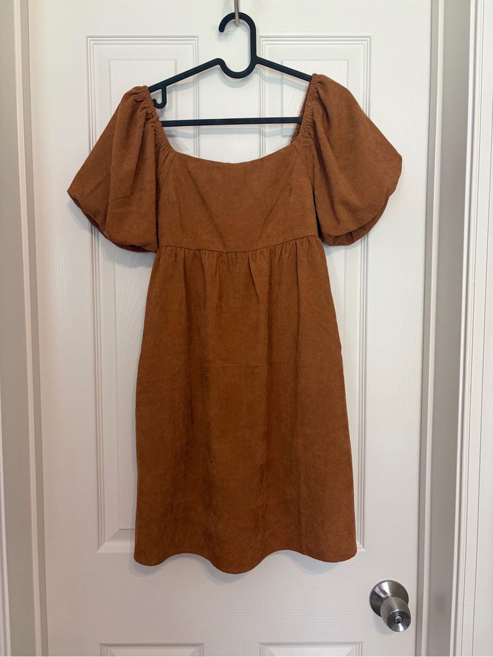 Hello Franki by Francesca’s rust corduroy babydoll dress - Size XL(14)